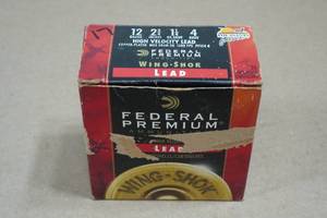 17 Federal Premium 12 Gauge 2-34 Lead 4 Shot Shotshells