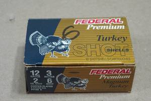 6 Federal Premium 12 Gauge 3 6 Shot Turkey Shotshells