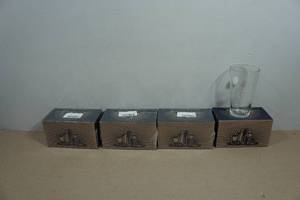 Set of Four Lucky Shot Pint Glasses - Firearm Owners Killed No One