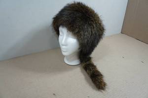 Faux Coon Skin Hat