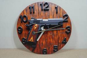 Colt 45 Pistol 10 Clock