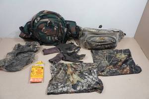 Hunting Gear - Waist Packs, Masks, Gloves