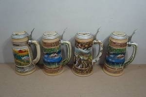 Vintage Ducks Unlimited Beer Steins Waterfowl Series