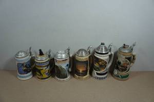 Vintage Beer Steins - Ducks Unlimited, Terry Redlin, Budweiser