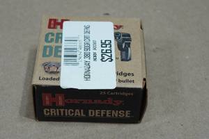 25 Hornady Critical Defense .380 Auto 90 Gr FTX Ammo