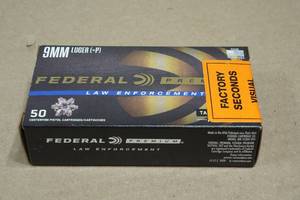 50 Federal Premium LE 9mm Luger P 124 Gr Tactical HST Ammo
