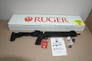 NEW Ruger LC Carbine 5.7 x 28mm Semi-Auto Rifle - Threaded Barrel, Folding Stock