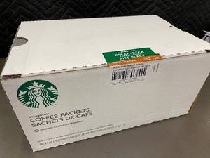 WY 4 - Starbucks Pike Place Roast Decaf Coffee Packets - 18-Pack, 2.5 oz Each