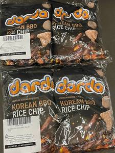 Box Q - Jarda Korean BBQ Rice Chips - Non-Fried, 4 Bags