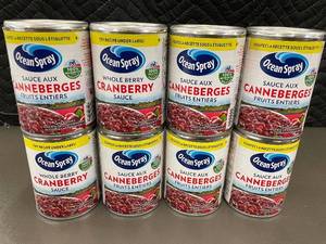 RI 1 - Ocean Spray Whole Berry Cranberry Sauce - 8-Can Pack
