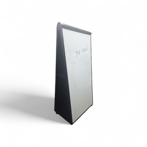 Angled Whiteboard   Bulletin Board Combo on Wheels