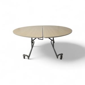 60 Round Foldable Table in Wheels  29 tall
