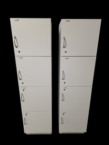 Bank of Lockers with 4 Openings