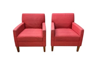 Burnheart red guest chairs