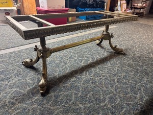 Brass Ornate Coffee Table