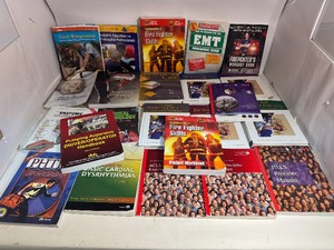 Large Lot of Paramedic, EMT, & Firefighter Books