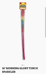 Lot of (24) 36 MORNING GLORY TORCH SPARKLER