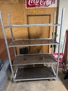 Heavy Duty Adjustable Rolling Shelf