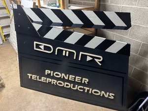 Large Pioneer Teleproductions 76 x 58 Decorative Clapperboard