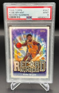 Kobe Bryant PSA 9 Mint 1999 Topps Record Numbers Insert #RN7 Basketball Card