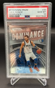 Luka Doncic PSA 10 Gem Mint 2019 Prizm Dominance #20 Basketball Card