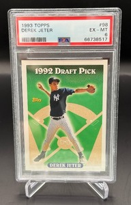 Derek Jeter RC PSA 6 EX-MT 1993 Topps #98 Rookie Baseball Card