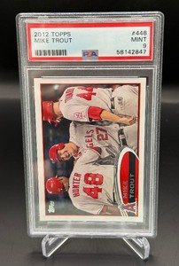 Mike Trout 2nd year PSA 9 Mint 2012 Topps #446 Baseball Card