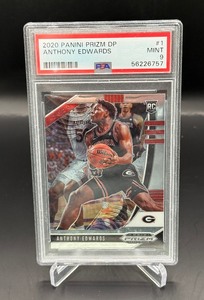 Anthony Edwards RC PSA 9 Mint 2020 Prizm Draft Picks #1 Rookie Minnesota Timberwolves Basketball Card