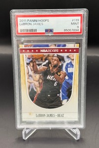 LeBron James PSA 9 Mint 2011 Hoops #119 Basketball Card