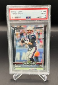 Tom Brady PSA 9 Mint 2015 Topps #308 Football Card