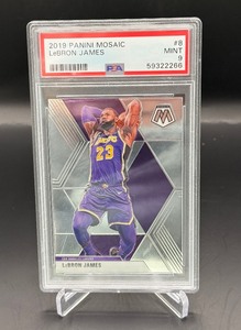 LeBron James PSA 9 Mint 2019 Mosaic #8 Basketball Card