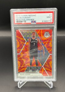 Kevin Durand PSA 9 Mint 2019 Mosaic Reactive Orange Prizm #1 Basketball Card