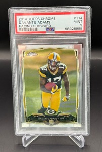 Davante Adams RC PSA 9 Mint 2014 Topps Chrome #114 Green Bay Packers Football Card