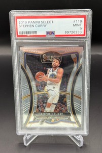 Steph Curry PSA 9 Mint 2019 Select #119 Basketball Card