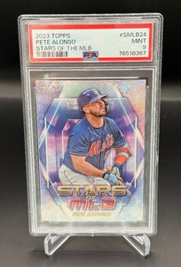 Pete Alonso PSA 9 Mint 2023 Topps Stars of the MLB #SMLB24 Baseball Card
