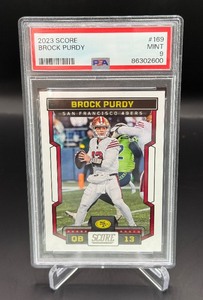 Brock Purdy PSA 9 Mint 2023 Score #169 Football Card