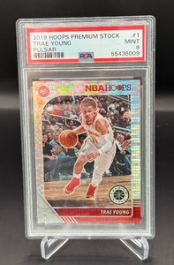 Trae Young PSA 9 Mint 2019 Hipps Premius Stock Pulsar #1 Basketball Card