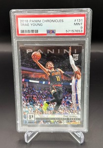 Trae Young RC PSA 9 Mint 2018 Chronicles #131 Rookie Basketball Card