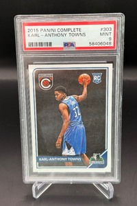 Karl-Anthony Towns PSA 9 Mint 2015 Panini Complete #303 Rookie Basketball Card