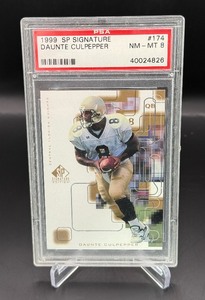 Daunte Culpepper RC PSA 8 NM-MT 1999 SP Signature #174 Rookie Football Card