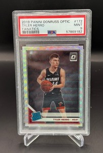 Tyler Herro RC PSA 9 Mint 2019 Donruss Optic Fanatics #172 Rookie Basketball Card