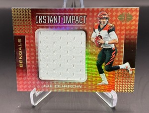 Joe Burrow Jumbo Relic 2020 Illusions Instant Impact #II1 Football Card