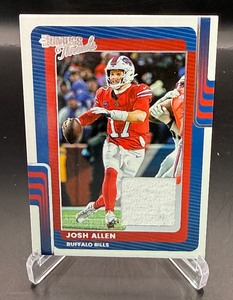 Josh Allen Relic 2025 Donruss Threads #DTH-JAN Football Card