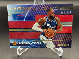 LeBron James 199 2020-21 Recon Maneuvers #3 Numbered 004199 Basketball Card