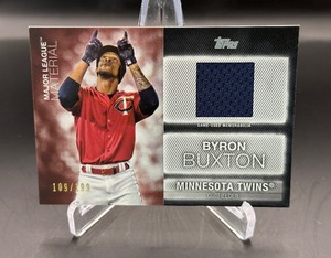 Byron Buxton 199 Relic 2020 Topps Major League Material #MLM-BBNumbered 109199 Minnesota Twins Baseball Card
