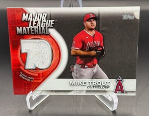 Mike Trout Relic 2021 Major League Material #MLM-MT Baseball Card