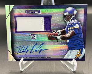Teddy Brudgewater RPA 15 RC Auto 2 Color Patch 2014 Rookies and Stars #RM-TB Numbered 1415 Rookie Minnesota Vikings Football Card