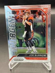 Joe Burrow RC 2020 Prizm Emergent #1 Rookie Football Card