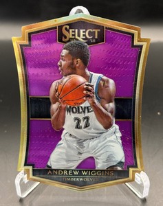 Andrew Wiggins 99 Die Cut Purple Prizm 2015-16 Select #141 Numbered 6599 Minnesota Timberwolves Basketball Card