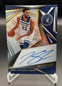 Karl-Anthony Towns Auto2019-20 Revolution #AG-KAT Minnesota Timberwolves Basketball Card